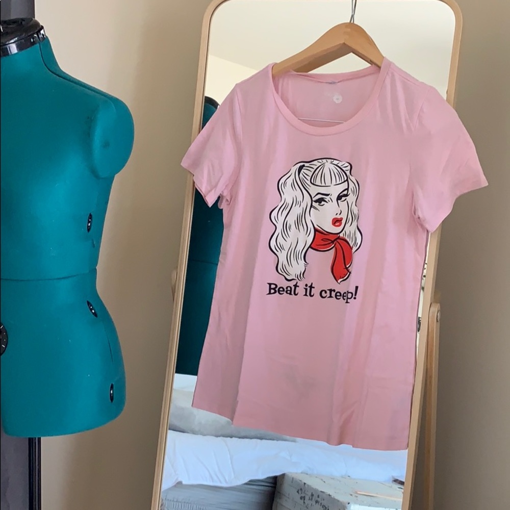Traci Lords Pinup Tee Shirt medium Beat it Creep